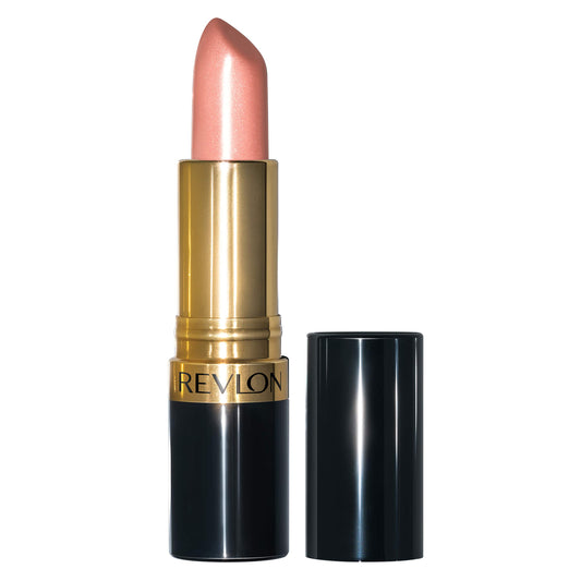 Revlon Super Lustrous Lipstick, High Impact Lipcolor with Moisturizing Creamy Formula, Infused with Vitamin E and Avocado Oil in Pink Pearl, Silver