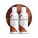 Adore Semi Permanent Hair Color (072 Paprika) (2 Pack) | Vegan & Cruelty-Free Brown Hair Dye | No Ammonia, No Peroxide, No Alcohol | 4 Fl Oz