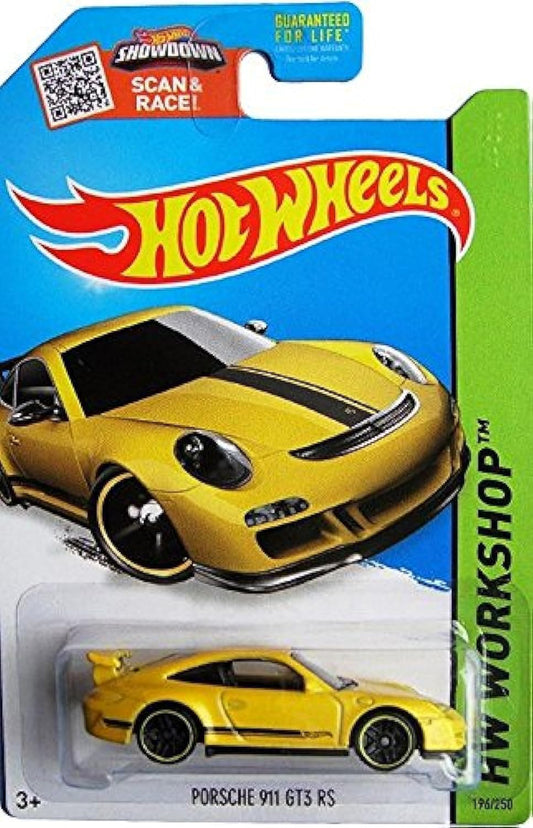 Hot Wheels 2015 HW Workshop Porsche 911 GT3 RS 196/250, Yellow