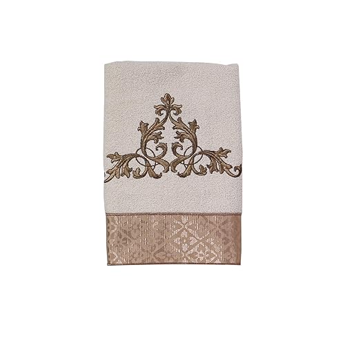 Avanti Linens - Hand Towel, Soft & Absorbent Cotton (Monaco Collection, Ivory)