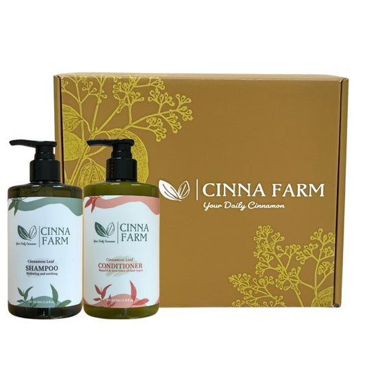 Haircare gift set for Xmas, Valentine's day, Mother's day, Birthday. No artificial fragrance, fulfates and silicones free, natural ingredients, color Beauty & Personal Care CinnaFarm