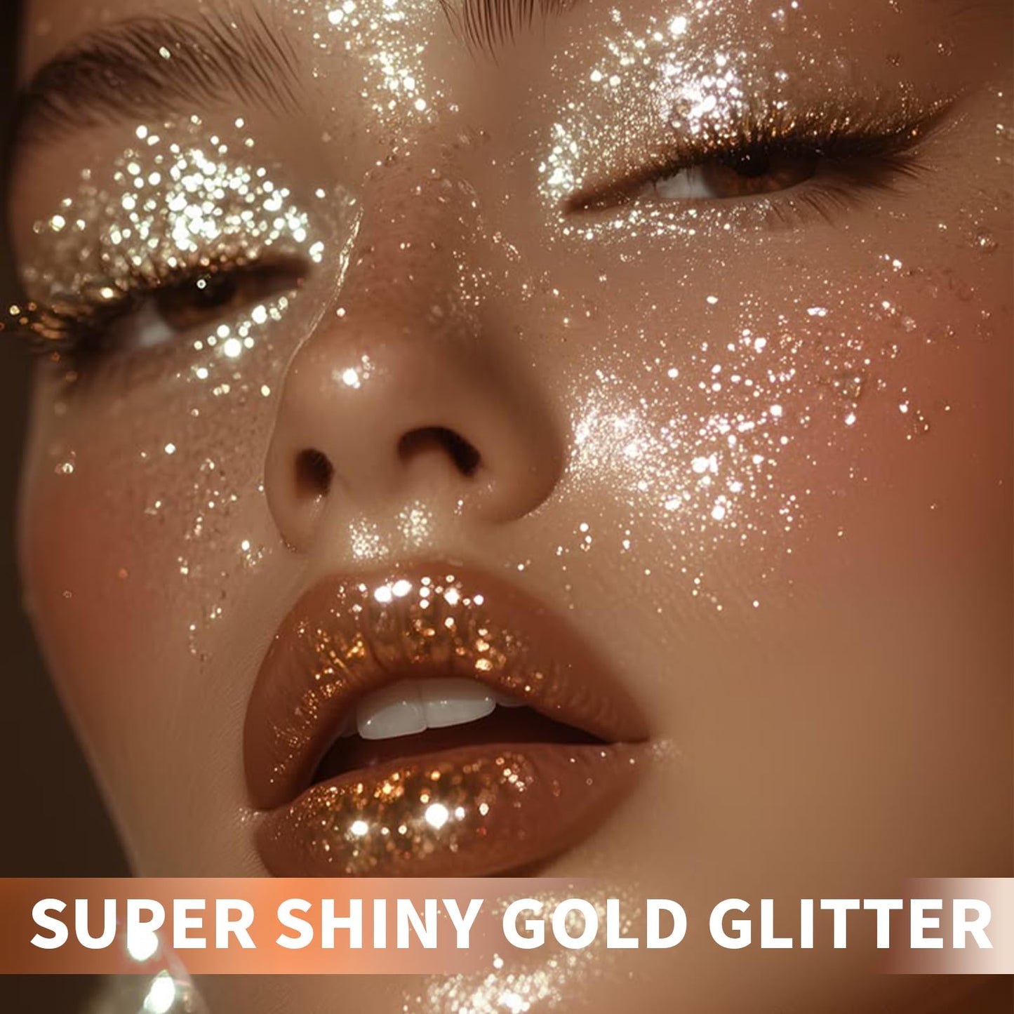 Elitles Made Hair Glitter Body Glitter Spray, 150ML Glitter Hairspray Gold Glitter Spray for Hair and Body, Hair Glitter for Kids Women, Body Shimmer