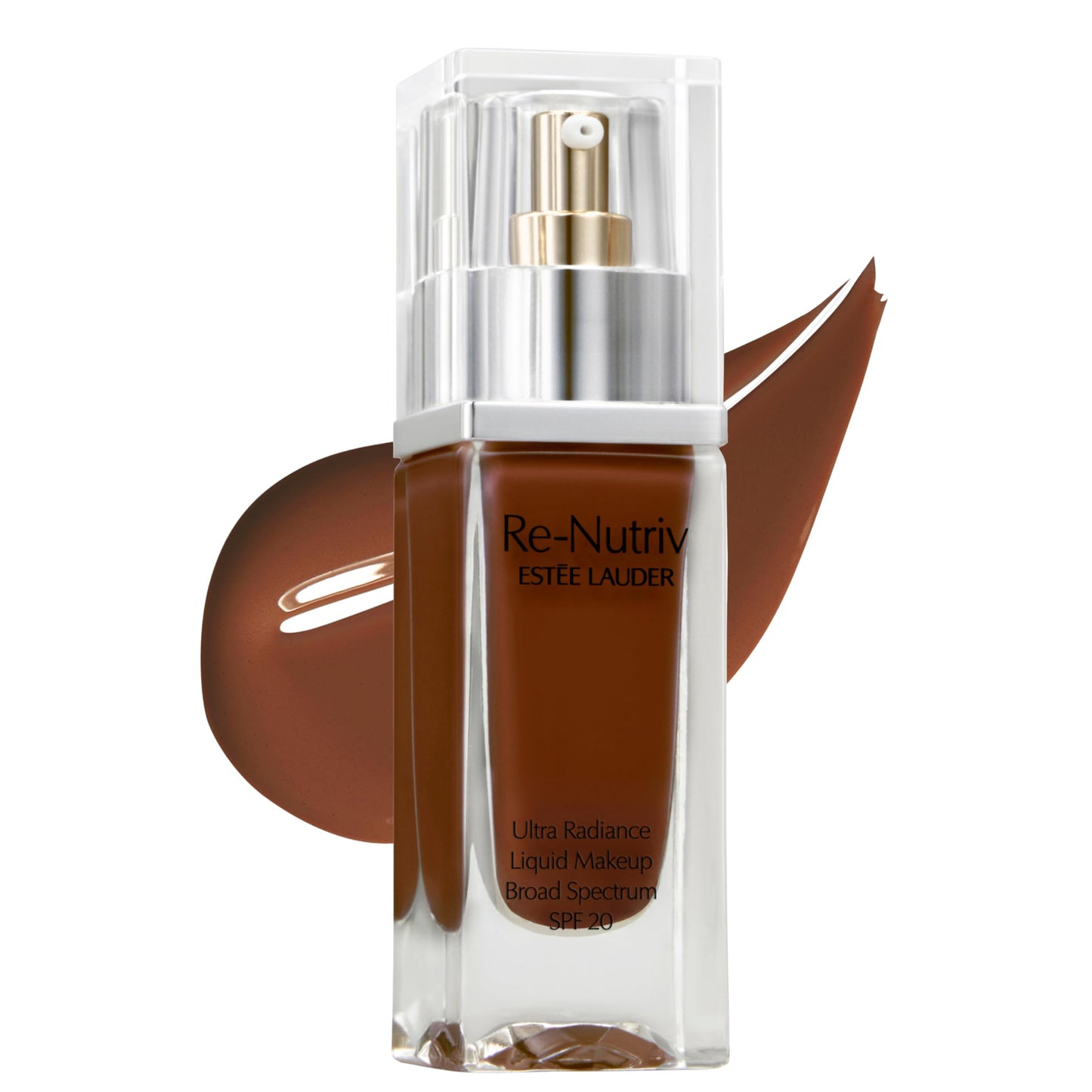 Estée Lauder Re-Nutriv Ultra Radiance Liquid Foundation SPF 20 | Luxurious, Hydrating, Long-Wearing, 1 Fl Oz, 7W1 Deep Spice