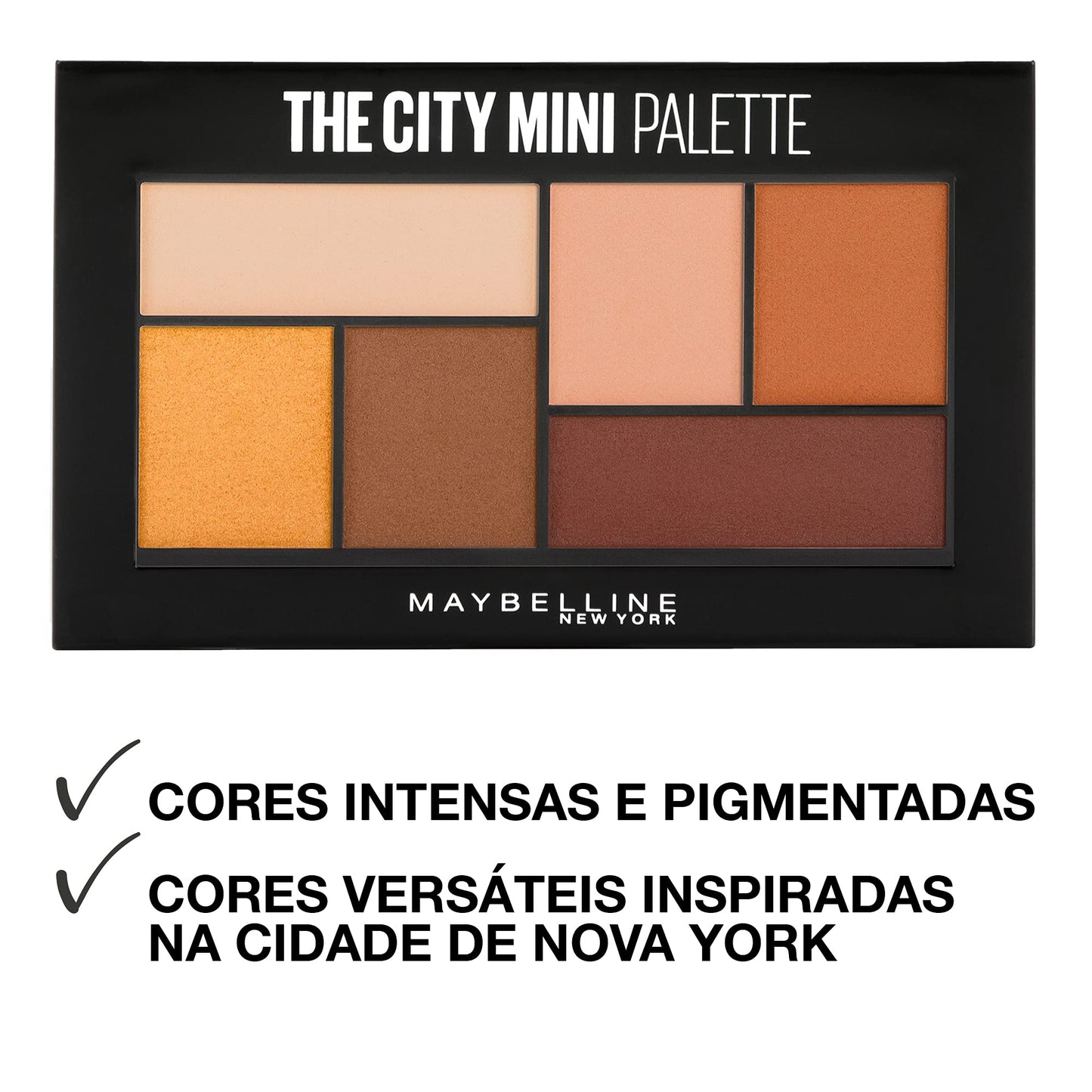 Maybelline New York The City Mini Eyeshadow Palette Makeup, Hi-Rise Sunset, 0.14 oz.