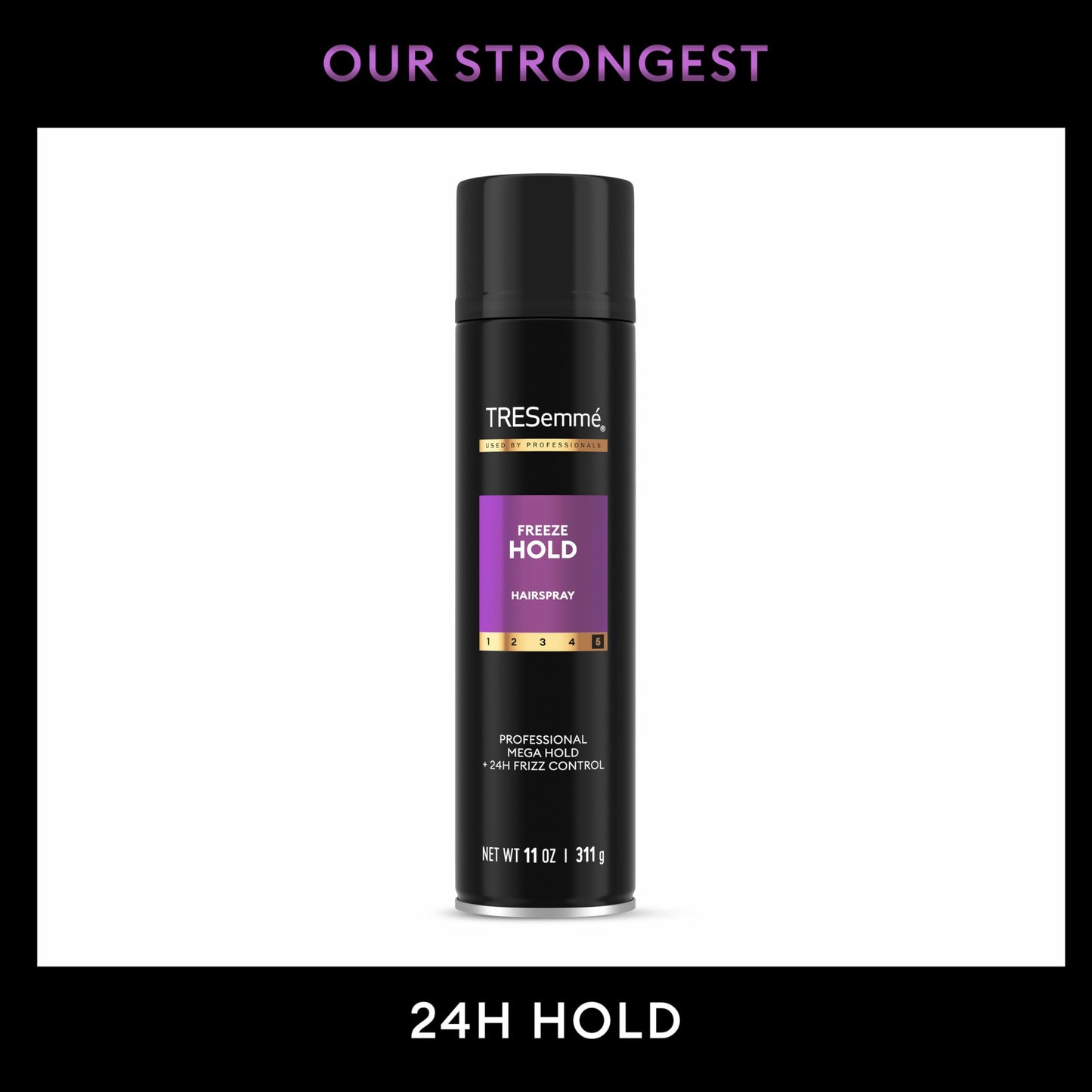 TRESemmé Hairspray Freeze Hold for 24-Hour Frizz Control and All-Day Humidity Resistance 11 Fl Oz