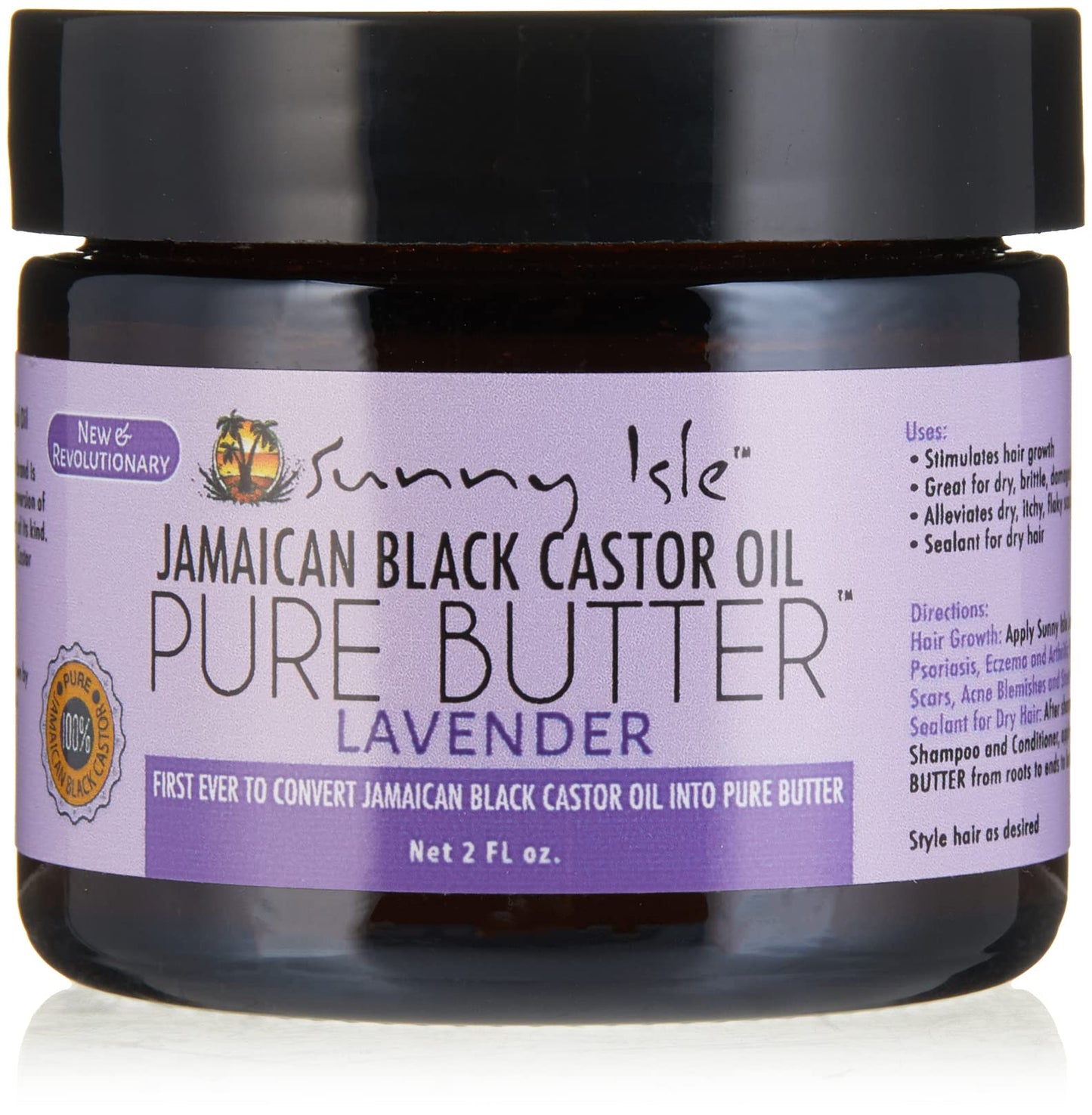 Sunny Isle Lavender Jamaican Black Castor Oil Pure Butter 2oz