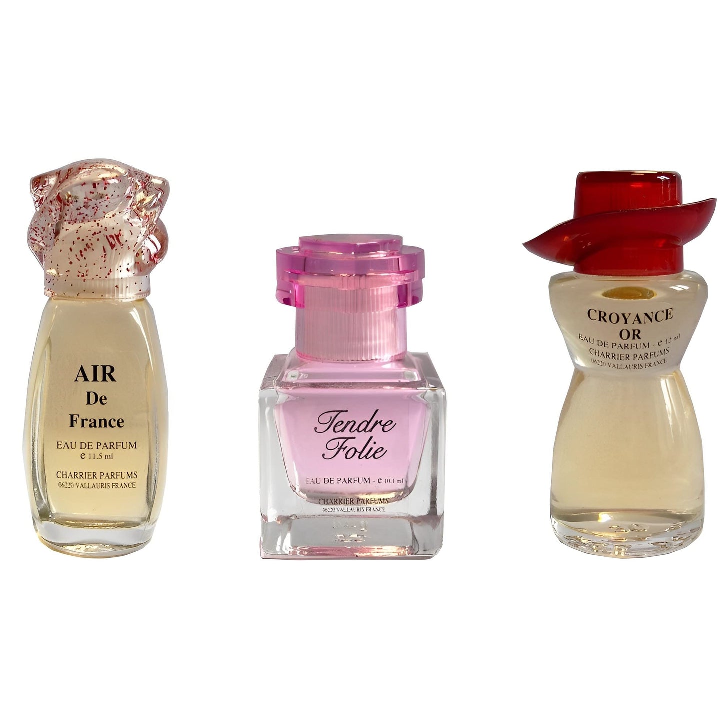 Charrier Parfums - 3 Eaux de Parfum Gift Set - 'Romance de France' - 33.6 ml - Made in Provence, France