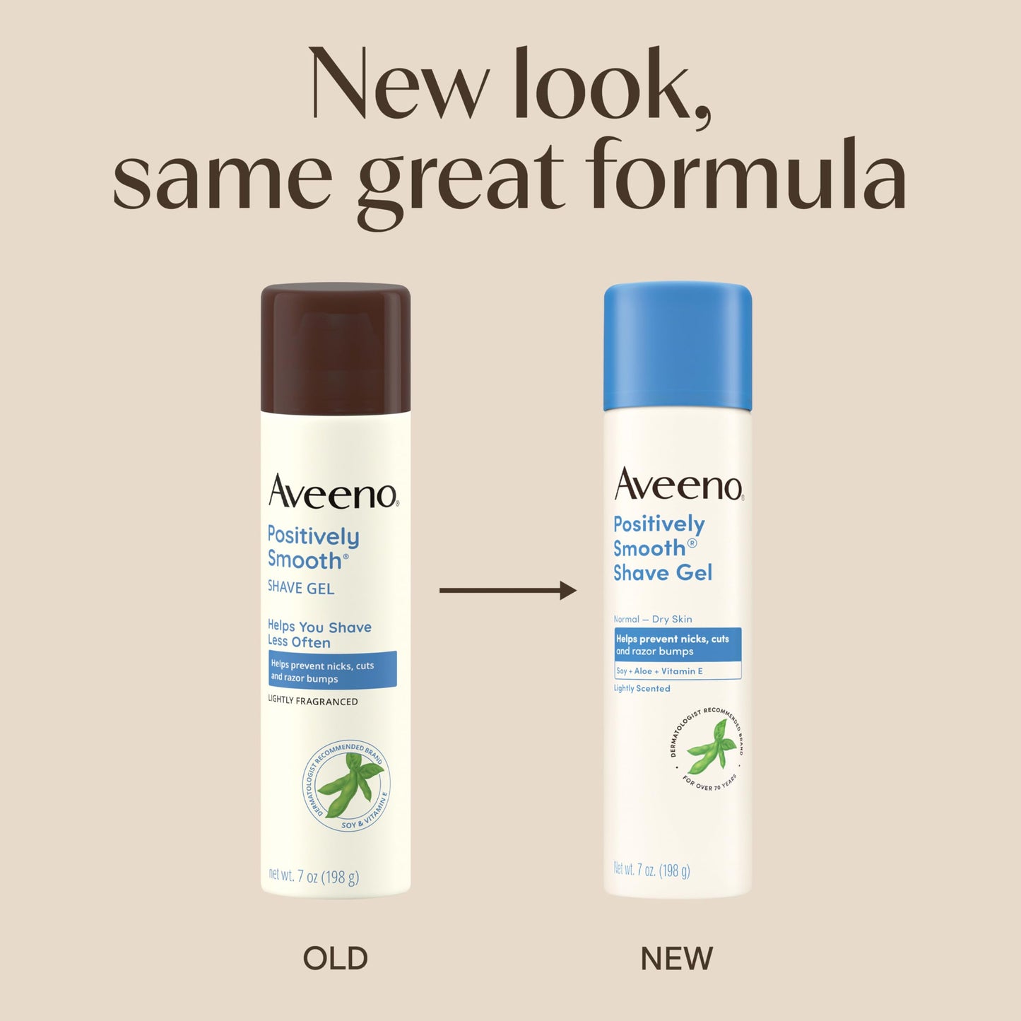 Aveeno Positively Smooth Moisturizing Shave Gel with Soy, Aloe & Vitamin E helps Prevent Nicks, Cuts & Razor Bumps, Creamy Shave Gel for a Close Beauty and Personal Care Aveeno
