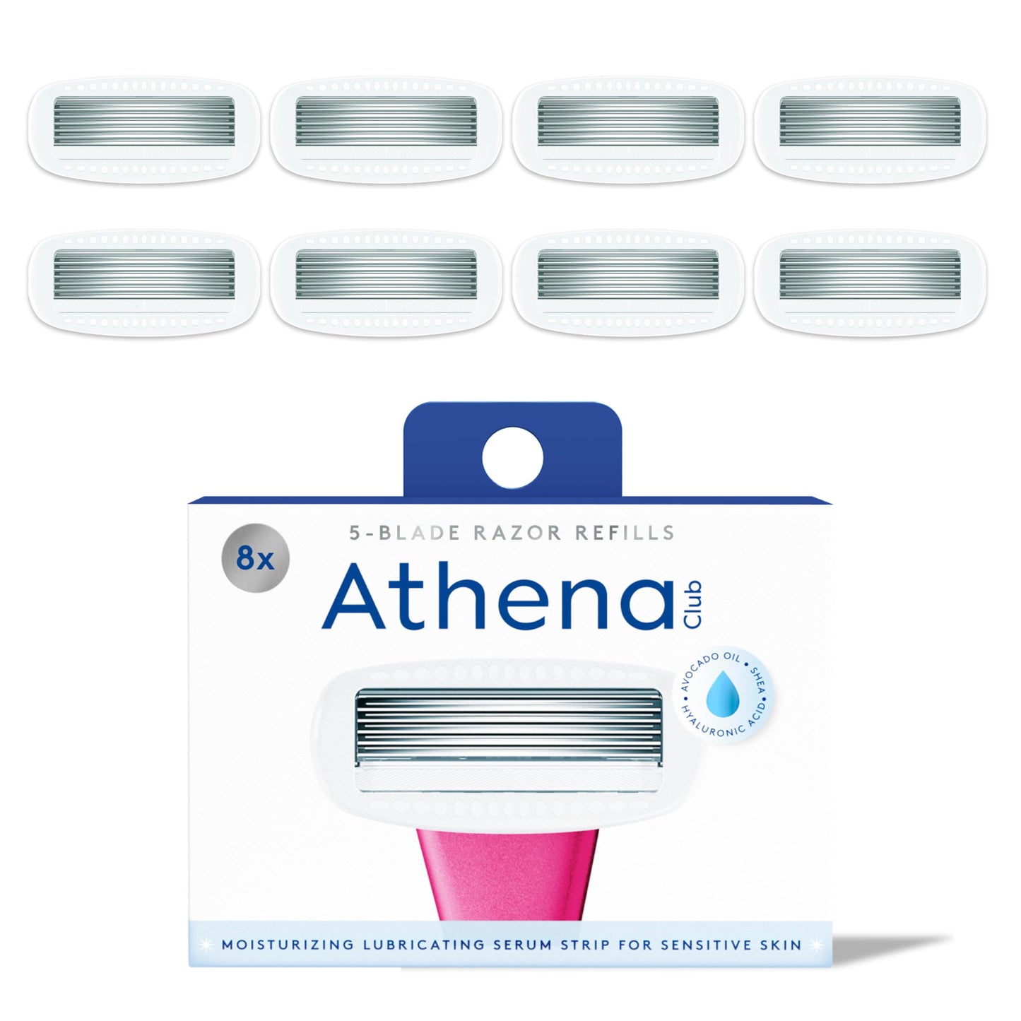 Athena Club Women's Razor Blade Refills - 8 Count Beauty and Personal Care Athena Club Default Title