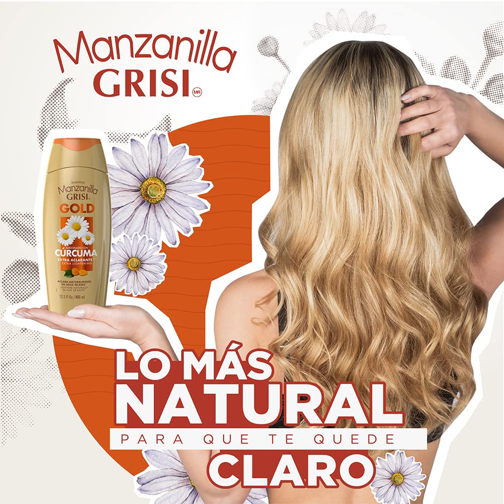 Manzanilla GRISI Chamomile Lightening Shampoo NutricomplexQ10 (13.5oz)