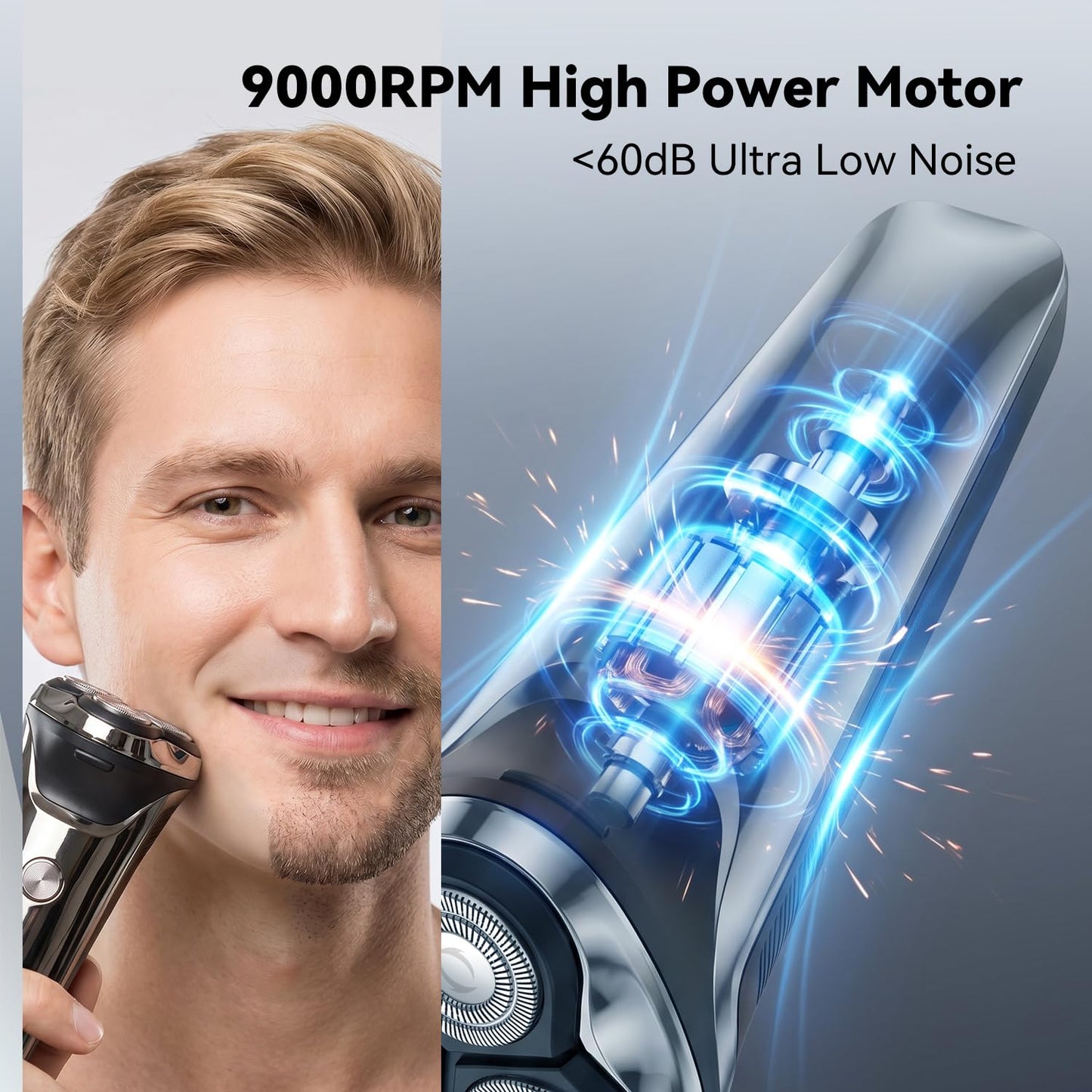 Ordele Electric Razor for Men, 2026 Upgraded Electric Shavers for Men, USB-C Rechargeable, Wet & Dry Shaver with Pop-up Trimmer and Travel Case Beauty and Personal Care ordele