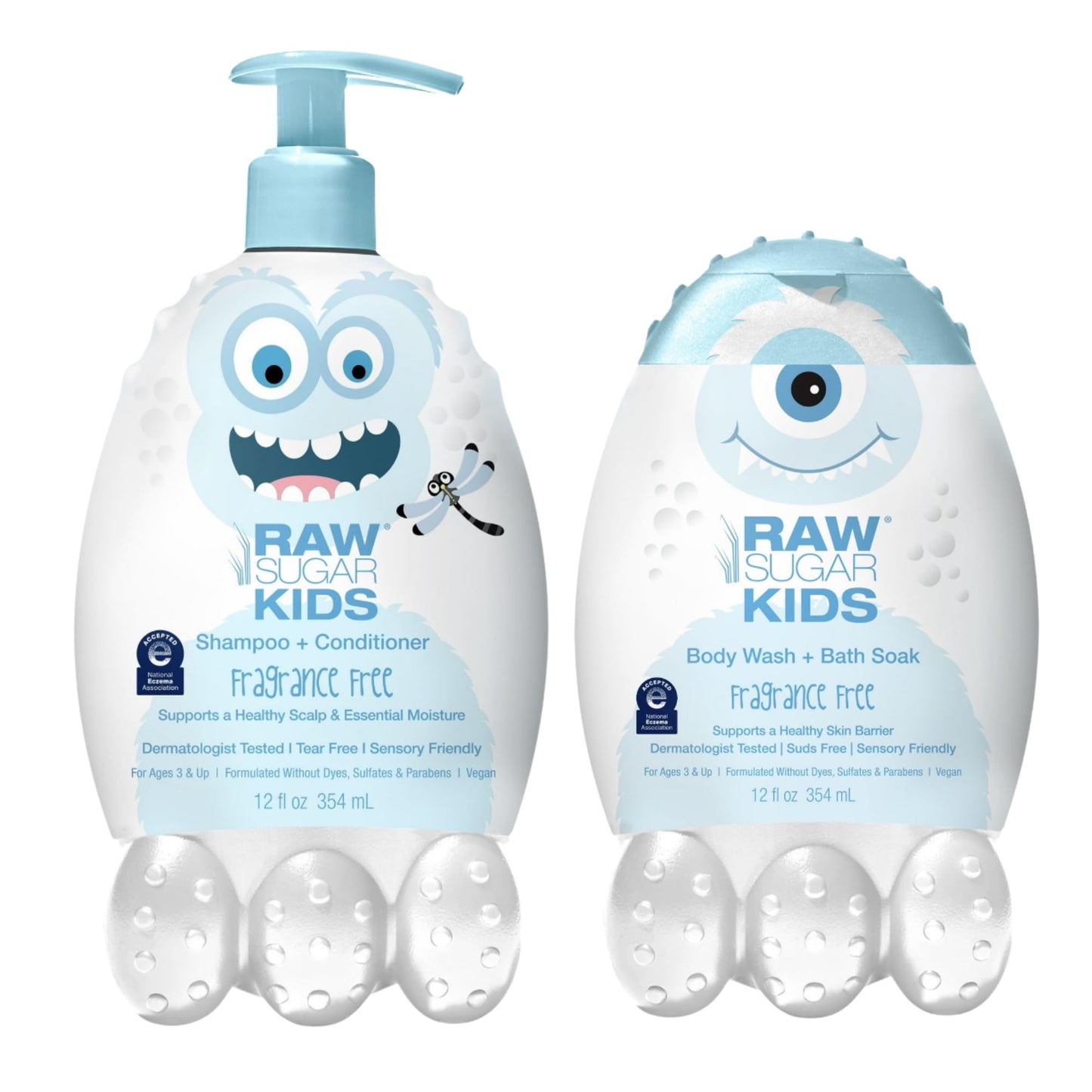 Kids' 2-in-1 Body Wash + Bath Soak - Sensitive Beauty & Personal Care RAW SUGAR