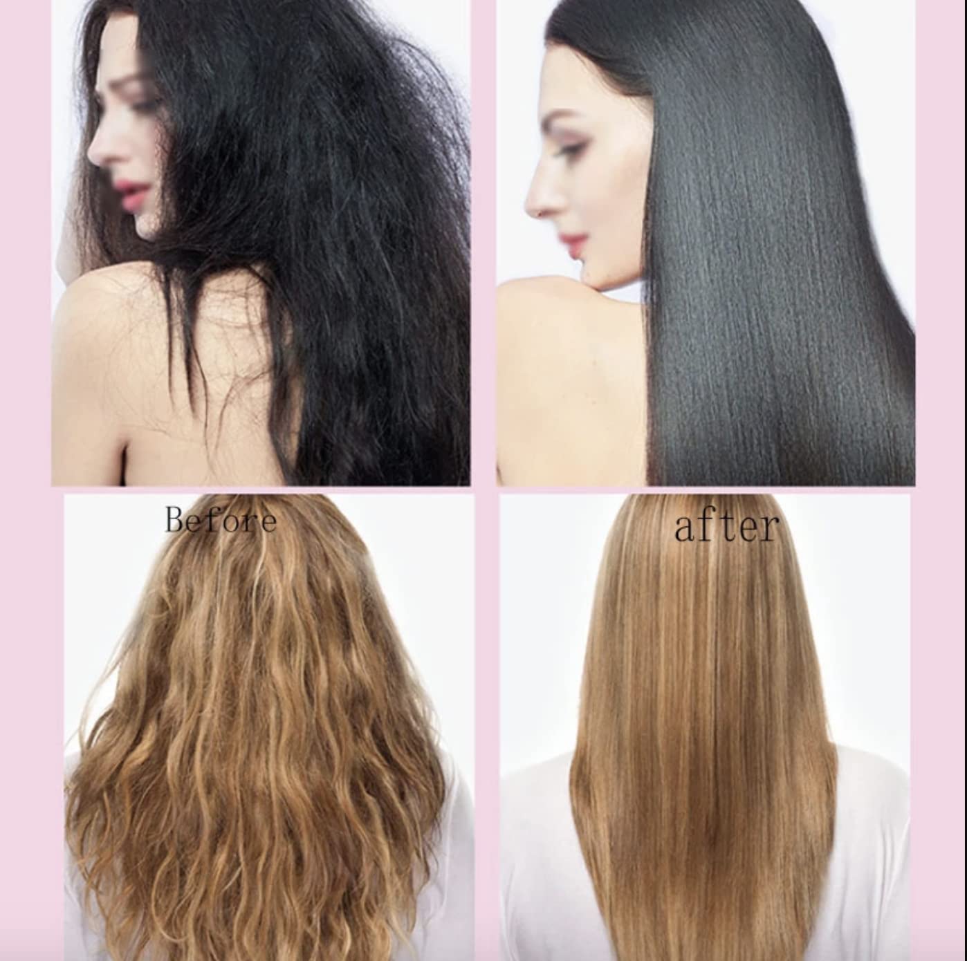 Mokeru 150ml Easy Using Smooth Hair Straightening Cream Nourishing Straight Hair Cream Treatment With Brush, Hair Straightening Treatment For Curly