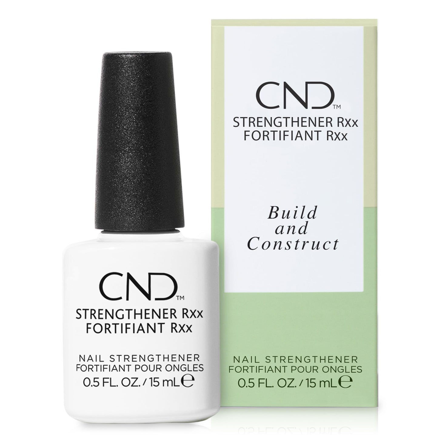 CND™ Strengthener RXx, Nail Strengthener for Tougher, Stronger Nails & Protection for Thin Nails, Stocking Stuffer for Women, 0.5 Fl Oz