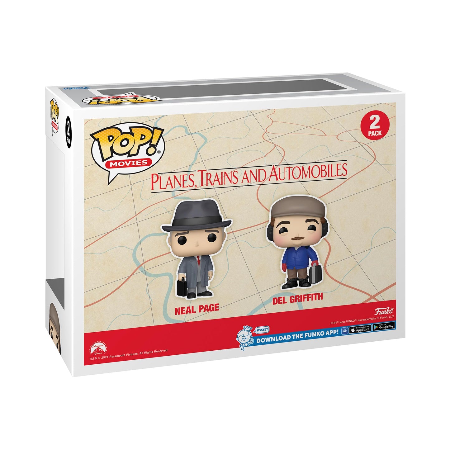 Funko POP Movies: Planes, Trains and Automobiles - Neal and Del, 2-Pack - Planes, Trains and Automobiles - Collectable Vinyl Figure - Gift Idea…