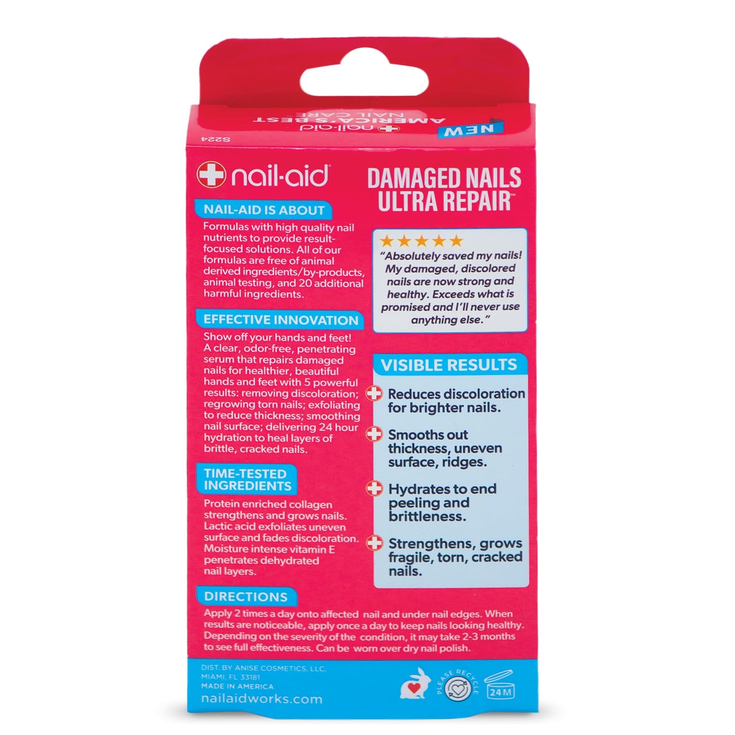 Nail-Aid - 5-in-1 Damaged Nails Multi-Repair for Fingernails or Toenails Beauty & Personal Care Nail-Aid