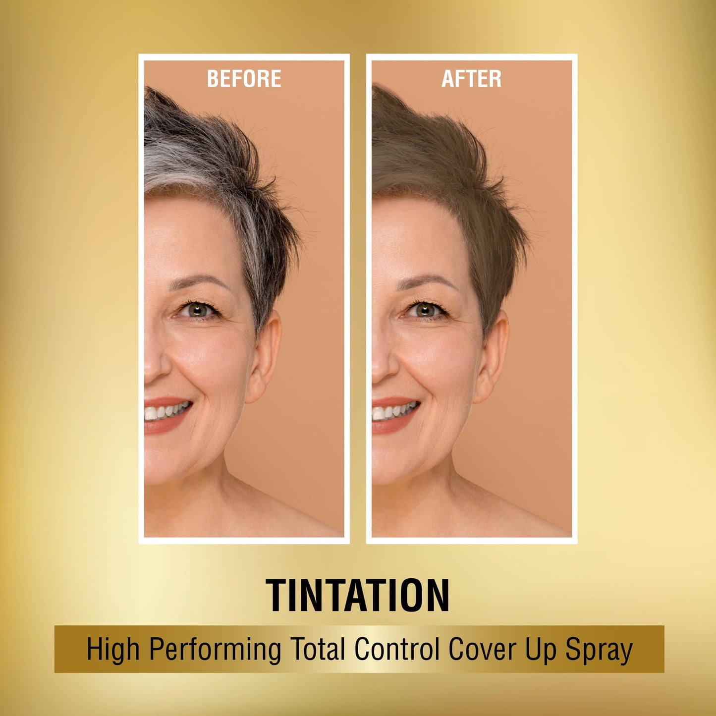 Red by Kiss Tintation Temporary Hair Color Spray, Instant Gray Root Touch Up Coverage, Water-Resistant & Smudge-Proof, Easy Wash Out, Barber