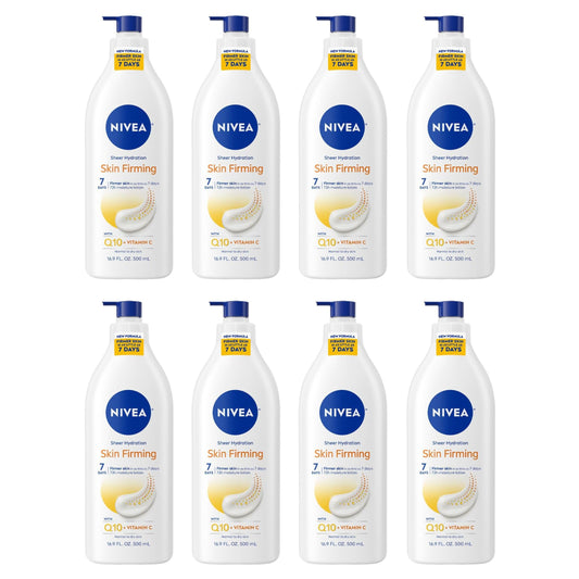 NIVEA Skin Firming Hydration Body Lotion 16.9 oz (Pack of 8)