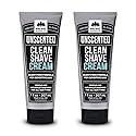 Pacific Shaving Company Clean Shaving Cream - Shea Butter + Vitamin E Shave Cream for Hydrated Sensitive Skin - Clean Formula for a Smooth