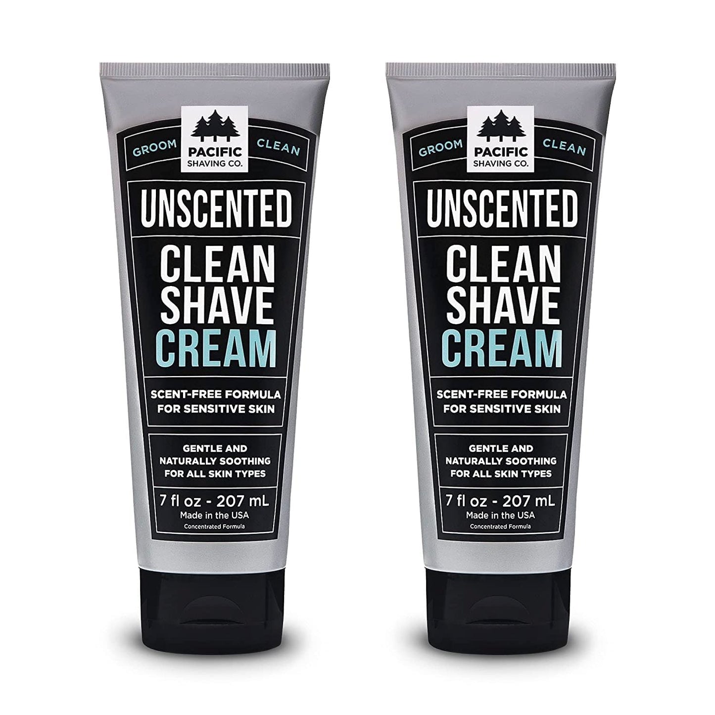 Pacific Shaving Company Clean Shaving Cream - Shea Butter + Vitamin E Shave Cream for Hydrated Sensitive Skin - Clean Formula for a Smooth