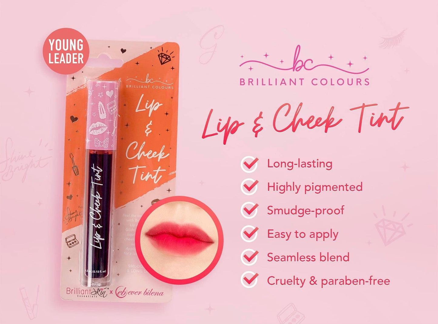 Brilliant Colours by Brilliant Skin Lip & Cheek Tint - YOUNG LEADER