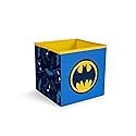 Ukonic DC Comics Batman Logo 11-Inch Storage Bin Cube Organizer | Fabric Basket Container, Cubby Cube Closet Organizer | Comic Book Superhero Toys…
