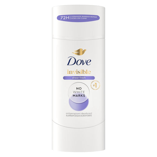 Dove Advanced Care Antiperspirant Deodorant Stick Sheer Fresh for Soft, Resilient Skin, with No White Marks & 72-Hour Sweat & Odor Protection, 2.6 oz Beauty and Personal Care Dove