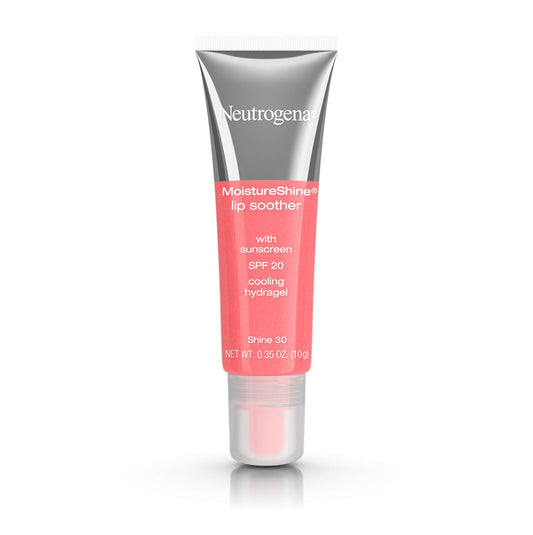 Neutrogena MoistureShine Lip Soother Gloss with SPF 20 Sun Protection, High Gloss Tinted Lip Moisturizer with Hydrating Glycerin and Soothing Cucumber