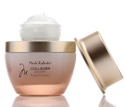 Merle Roberts Day and Night Face Cream with Collagen. Anti-Aging face cream for Wrinkles, Fine Lines, Uneven Skin Tone, and Dry Skin. 1 fl oz (1 Fl Oz