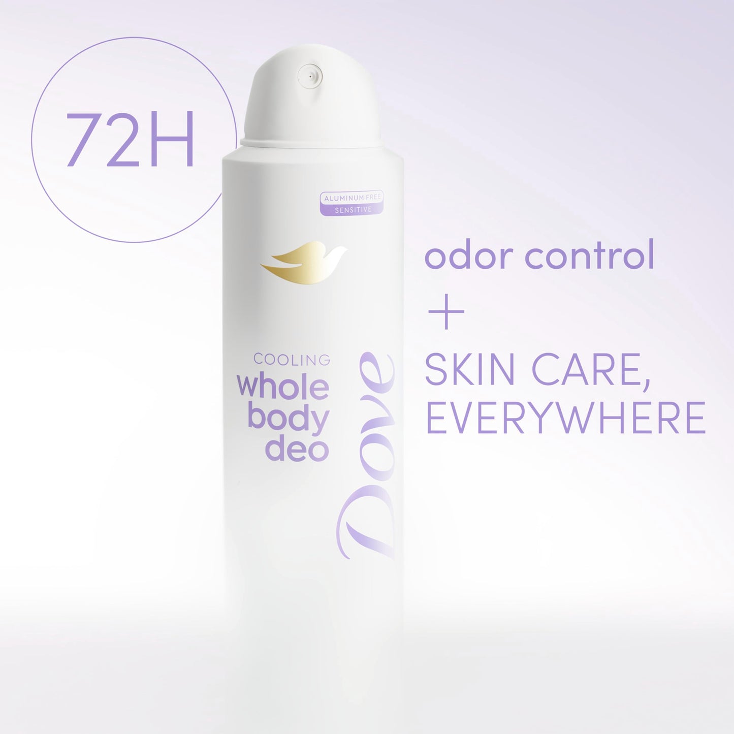 Dove Whole Body Deo Aluminum Free Invisible Spray Deodorant Coconut & Vanilla for 72h Odor Control 4 oz Beauty and Personal Care Dove