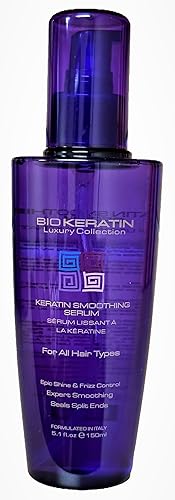 Bio Keratin Luxury Collection Keratin Smooothing Serum, 5.1 Fl Oz, 150 ml