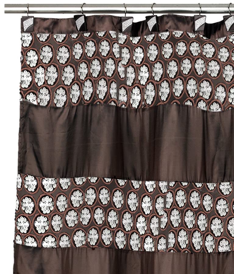 Popular Bath 13pc Sinatra Bathroom Shower Curtain