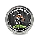 Badass Beard Care Beard Balm - Mountain Man Scent, 2 Ounce - All Natural Ingredients, Keeps Beard and Mustache Full, Soft and Healthy, Reduce Itchy