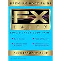 Liquid Latex - Face and Body Paint, Ammonia Free, Easy On and Off, Cosplay Makeup, Create Professional Monster, Zombie Arts 16 Oz (Fluorescent Blue)