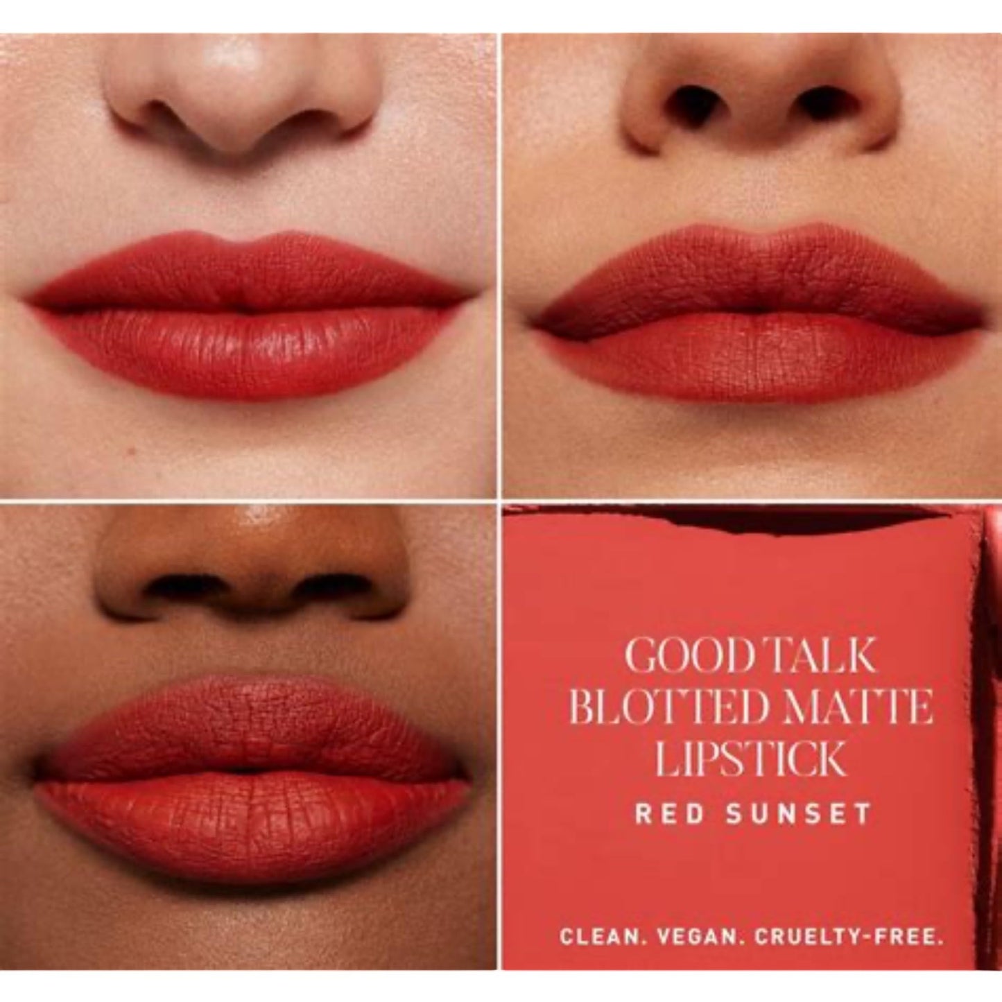 Good Talk Blotted Matte Lipstick - Red Sunset