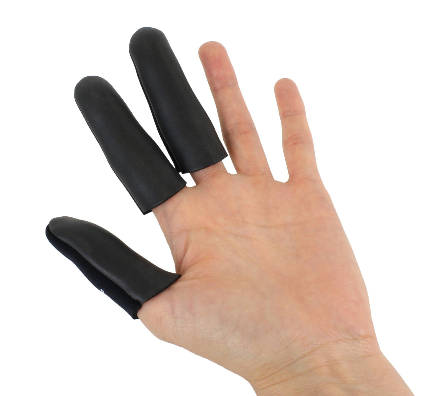 Jatai Heat Shield Professional High Heat Resistant Finger Protection Guards for Curling and Flat Irons, Wands, Blow Dryers - 3pc (Small/Medium, Black)