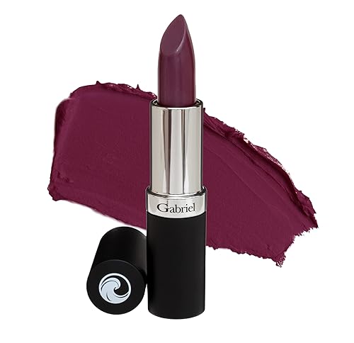 Gabriel Cosmetics Lipstick (Meritage - Dark Wine/Cool Crème), Natural, Paraben Free, Vegan, Non GMO, 0.13 Oz.