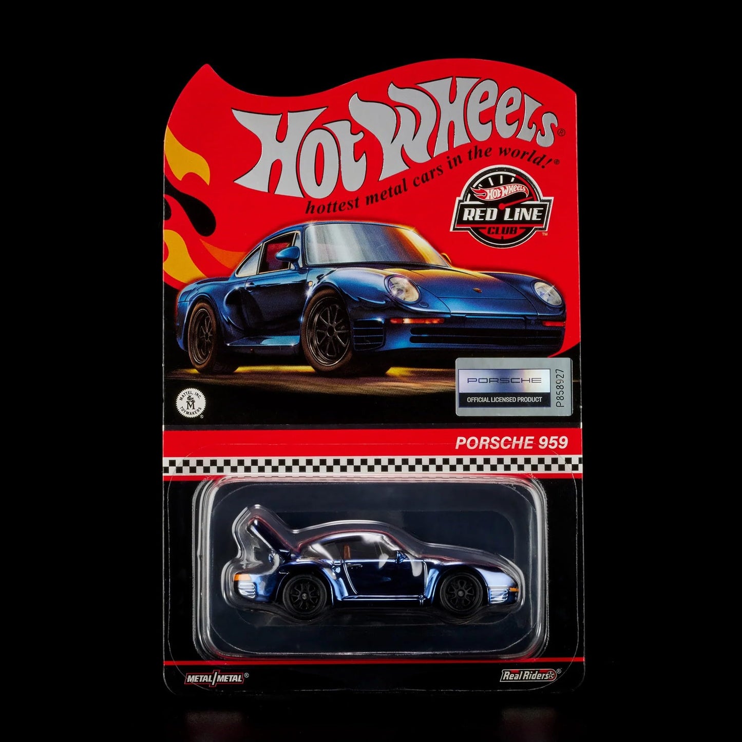 Hot Wheels Porsche 959 Blue RLC Exclusive Collectors Red Line