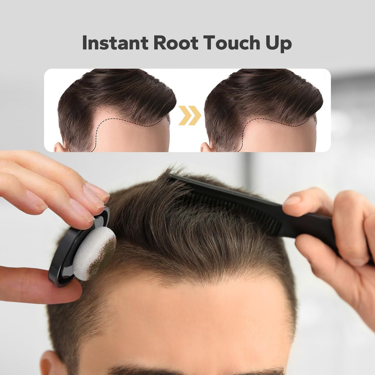 StyleShark Hairline Powder for Men & Women - Stain-Proof Root Touch Up, Quick Cover for Thinning Hair, Sweatproof Powder (Blonde)