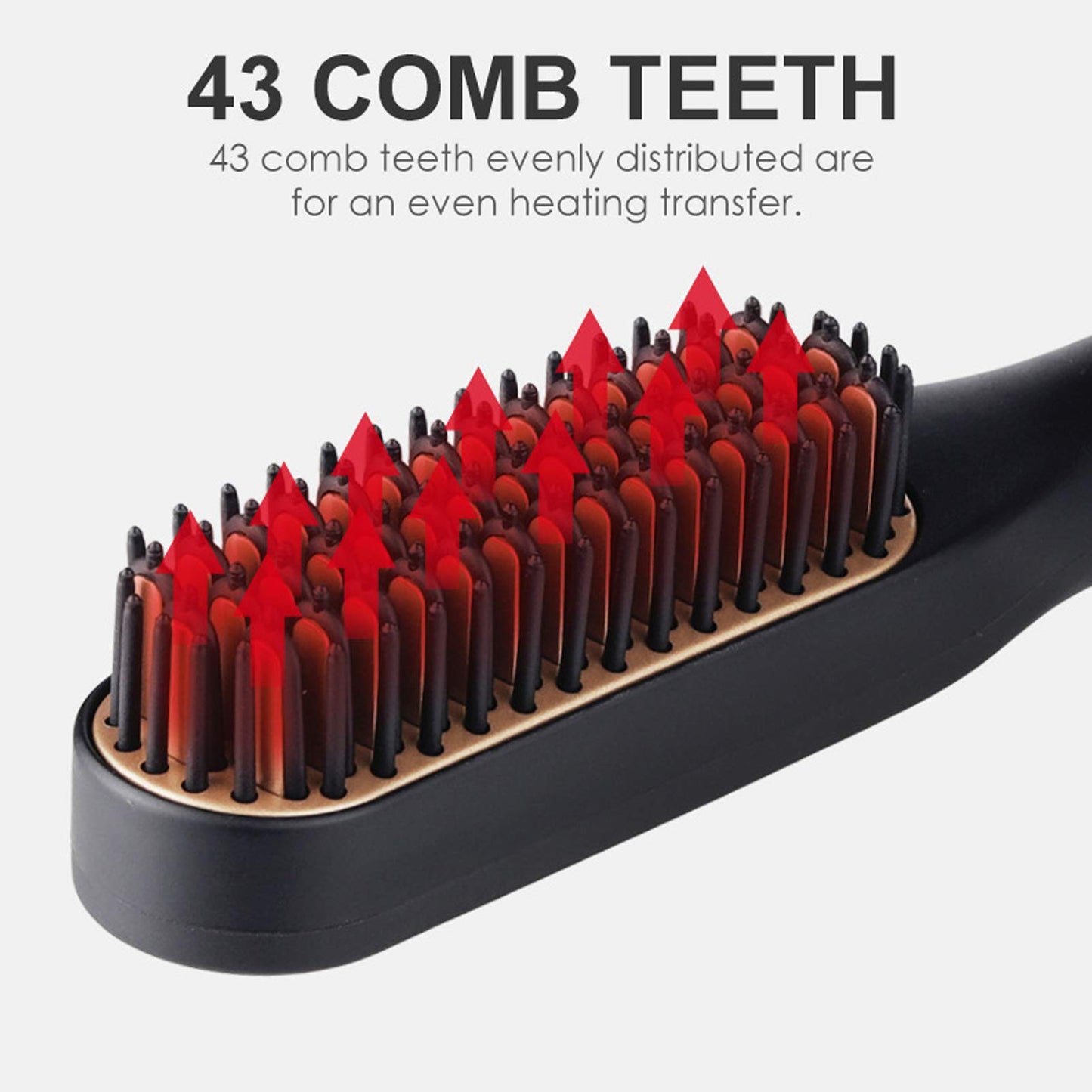 Electric Comb Beard Brush Straightener Heated for Men Hair straightening vovo Beauty and Personal Care HURRISE