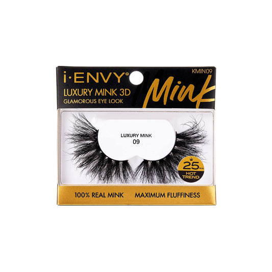 i-ENVY Luxury Mink collection 100% Real Mink (1 PACK, 9i-ENVY False Lashes Luxury Mink Collection Eyelashes 100% Real Mink Glamorous Eye Look Lashes