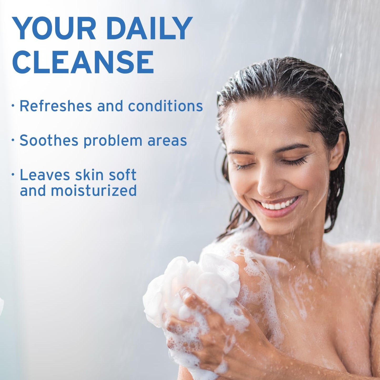 LIFE-FLO Magnesium Body Wash, Refreshing, Moisturizing Liquid Soap with Magnesium Chloride from the Zechstein Seabed, Peppermint Oil and Rosemary Oil
