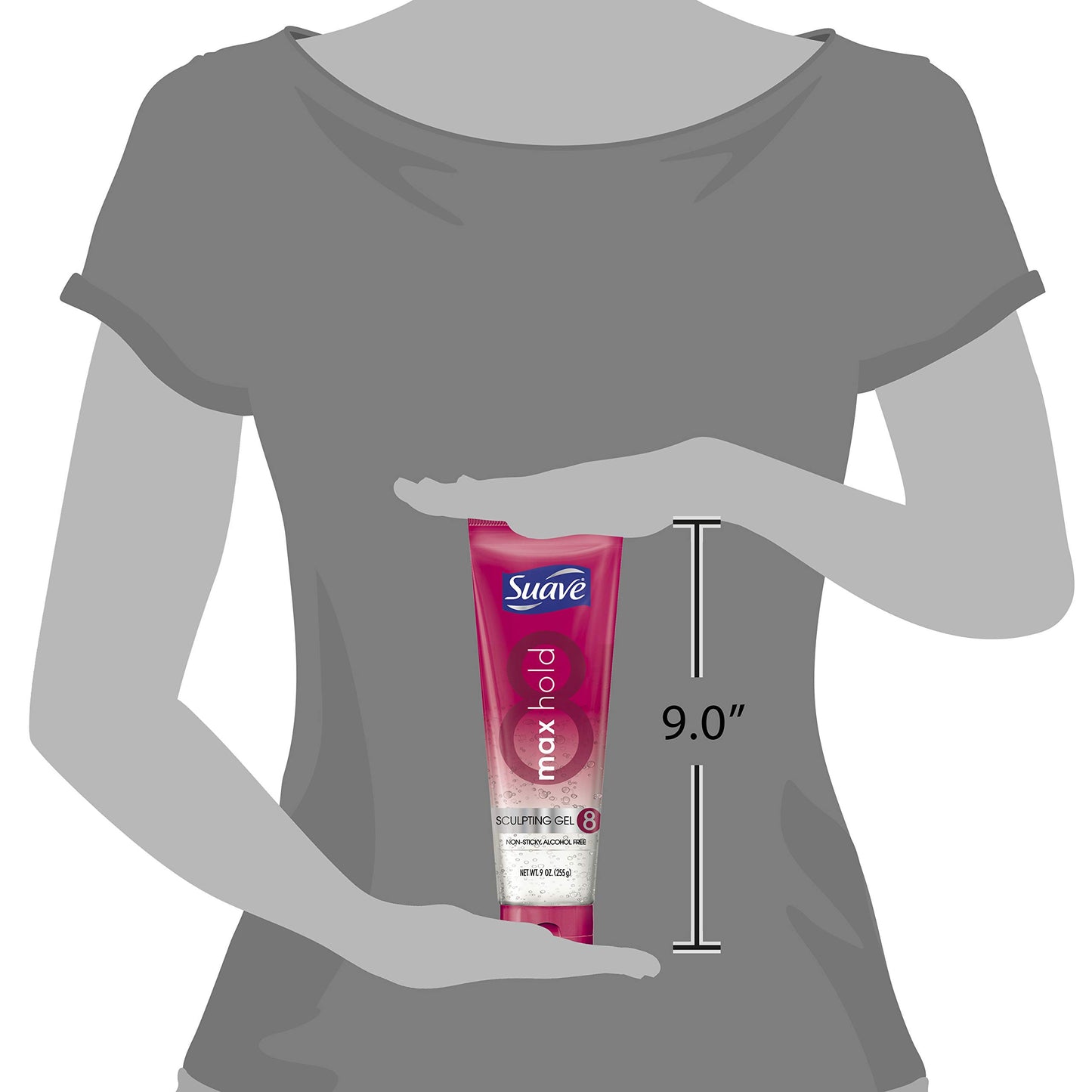 SUAVE GEL MAXIMUM HOLD 9 OZ, Pack of 3