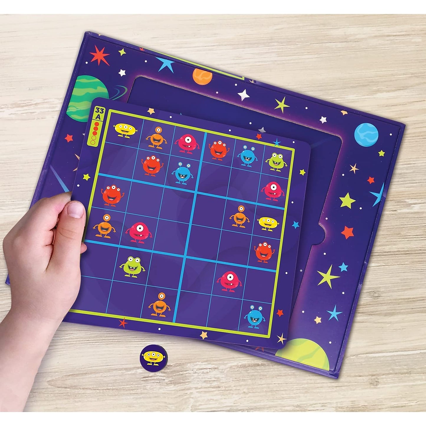 Learning Resources Magnetic Space Sudoku - 72 Pieces, Ages 4+ Space Games for Kids, Sudoku for Kids