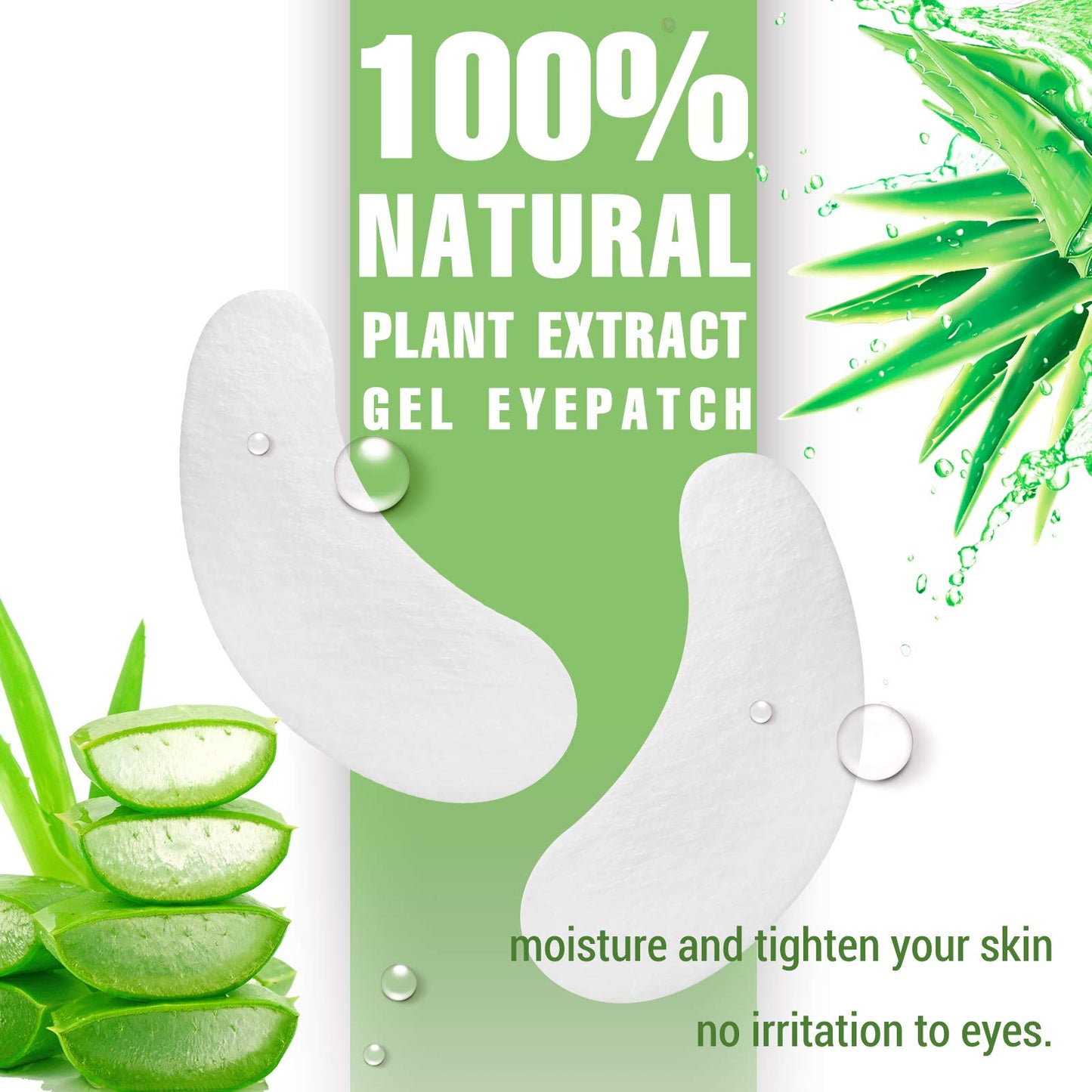 150 pairs GreenLife 100% Naturel Eyelash Extension Under Eye Gel Pads patches kit Collagen (50 150 300 Pairs) with Aloe Vera Hydrogel Eye Patches set