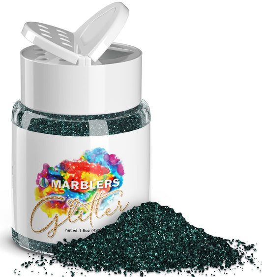 MARBLERS Twinkle Glitter [Green Garnet] 1.5oz (42g) | Fine | Non-Toxic, Vegan, Cruelty-Free | Face, Body, Eyeshadow, Hair, Festival, Party Makeup |