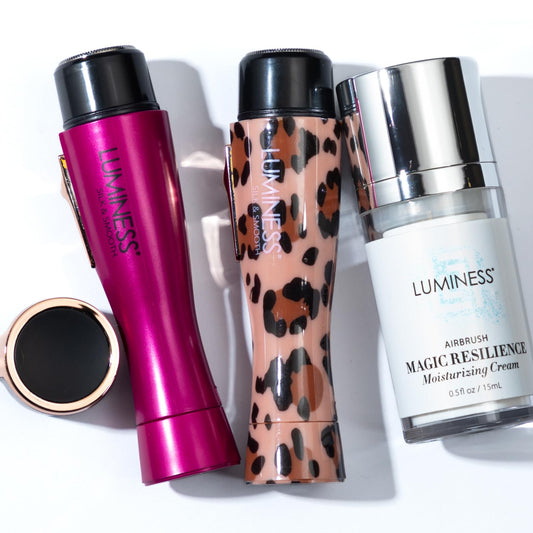 LUMINESS Silk & Smooth Skin Care Set: Flawless Facial Hair Removal & Face Moisturizer for Women - Painless Facial Razor for Lips, Chin, Peach Fuzz - 2 Beauty and Personal Care LUMINESS