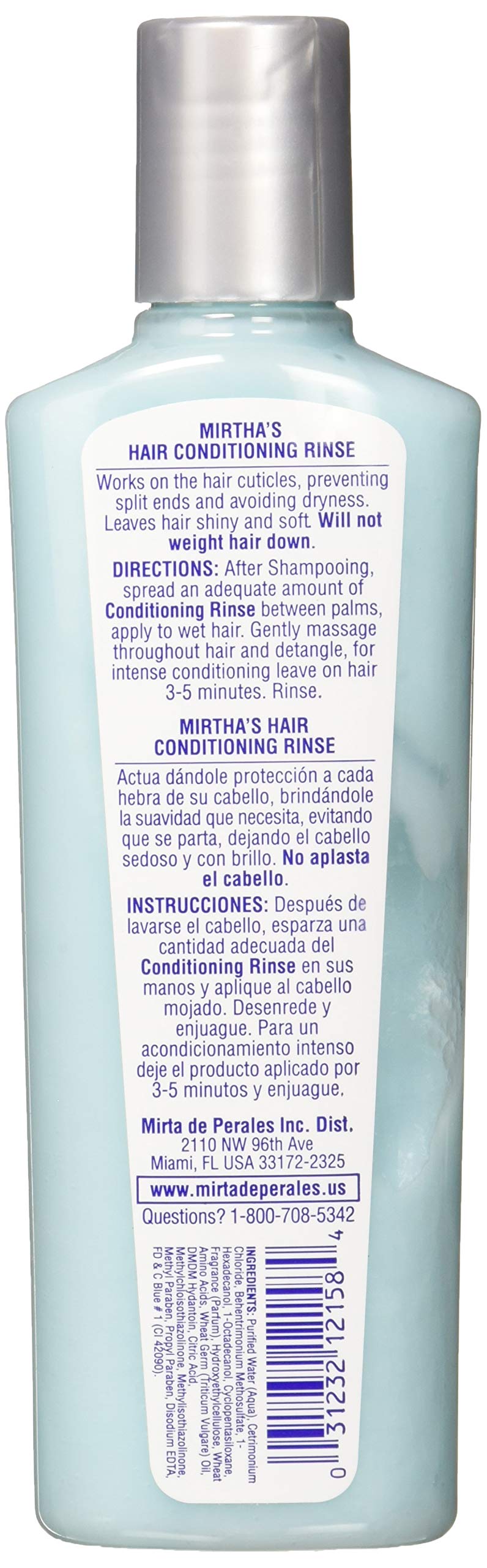 Mirta De Perales Hair Conditioning Rinse, 8 Ounce