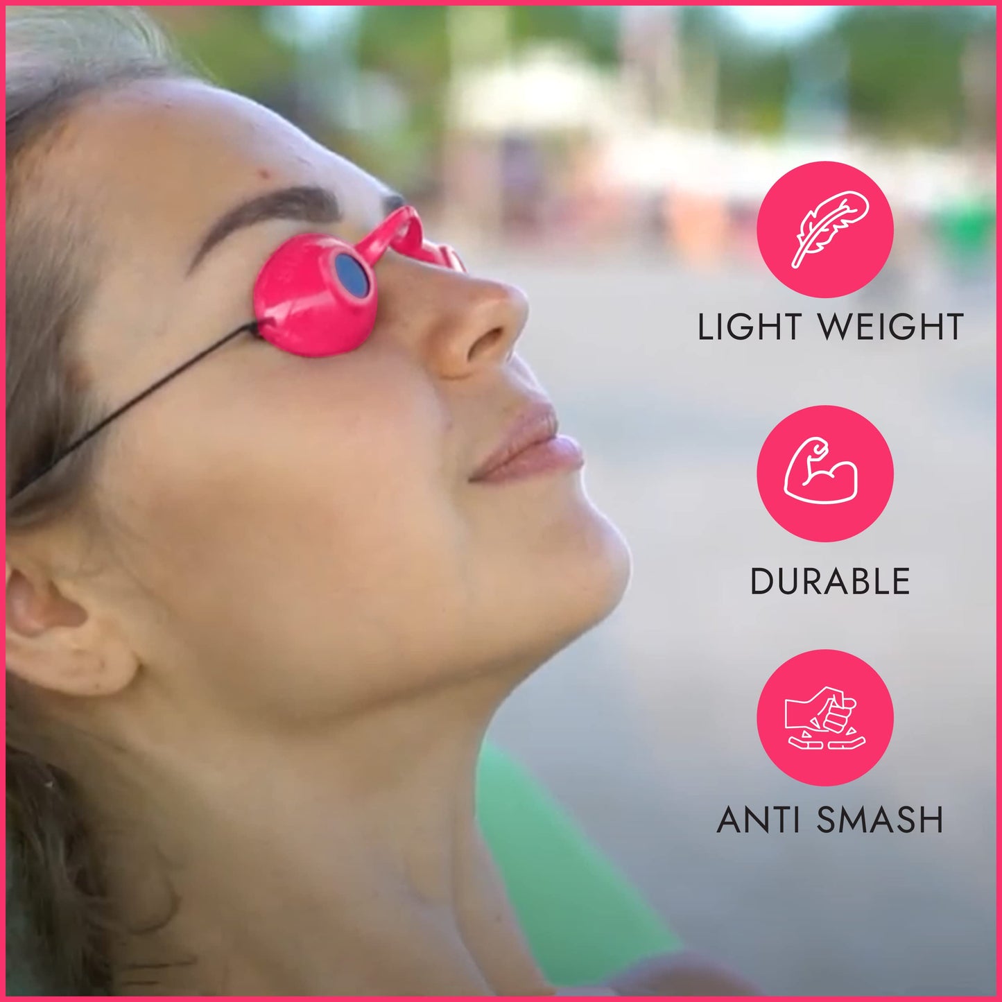 Super Sunnies UV Eye Protection FDA Compliant Tanning Bed Goggles Eyeshields - Random Color