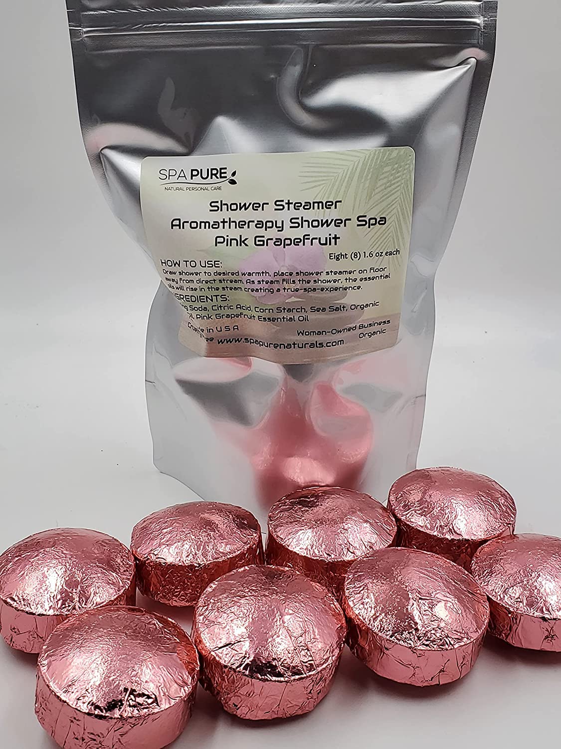 8 Sweet Romance Aromatherapy Shower Steamers 1.6 oz Each with 100% Natural/Organic Essential Oils - Transform Your Shower - Transform Your Mood…